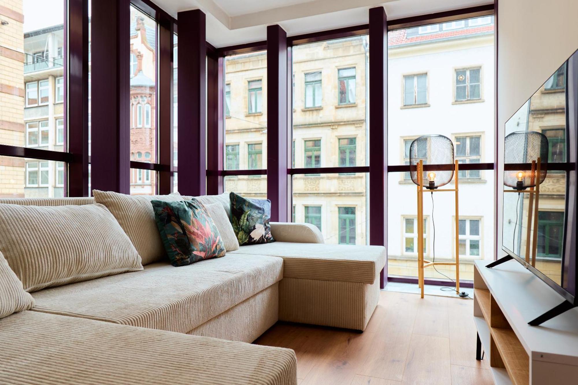 Stylisches Apartment I Fahrstuhl I Bahnhofsnah Erfurt Exteriör bild
